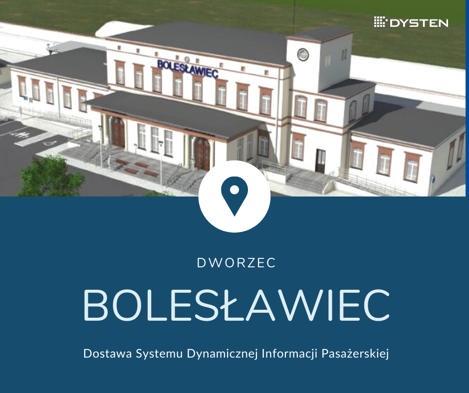 tablice informacji pasażerskiej na dworcu w Bolesławcu