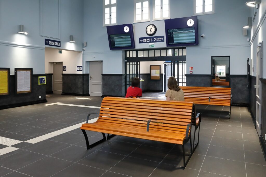 Passenger Information System for railways Olesno Railway Station