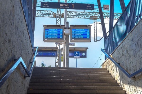 LCD TFT platform displays with next train departures