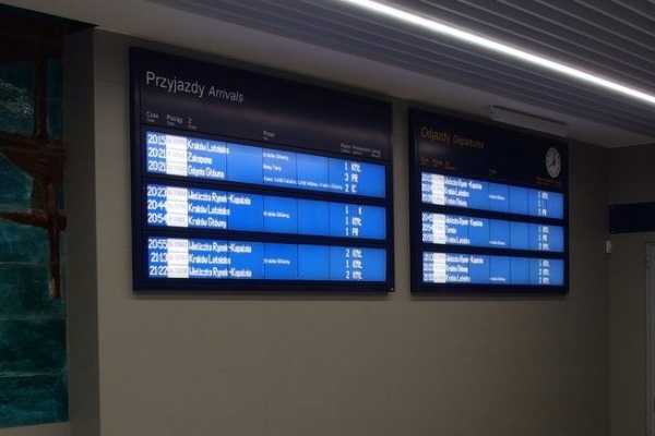 railway station timetable PIDS display